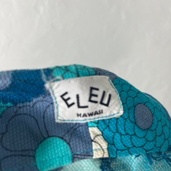 Vintage 60s 70's Eleu Hawaii Women's Dress Hawaiian Floral Retro Maxi Cotton YY4 - Picture 7 of 7